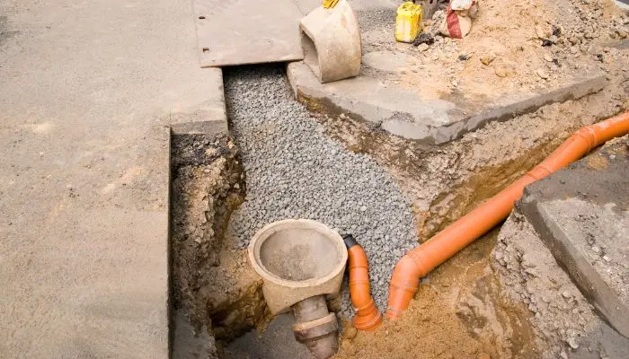 Sewer Line Being Checked for Damage