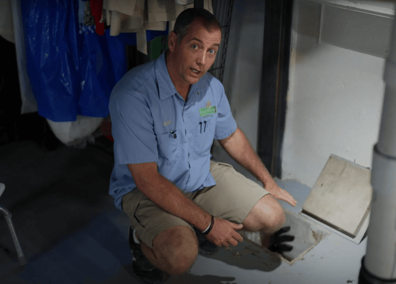 basement drain not draining