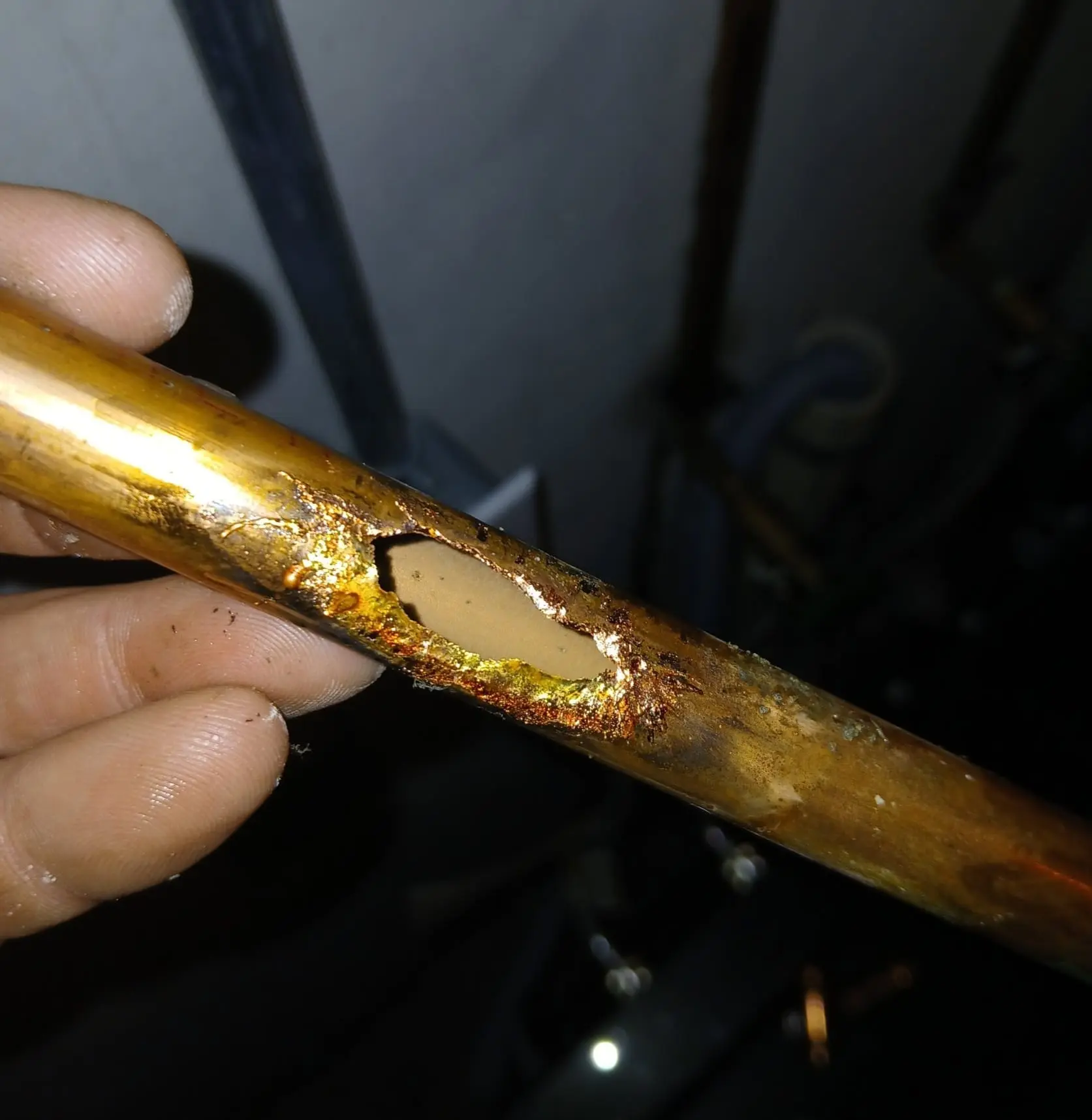 Broken Brass Pipe